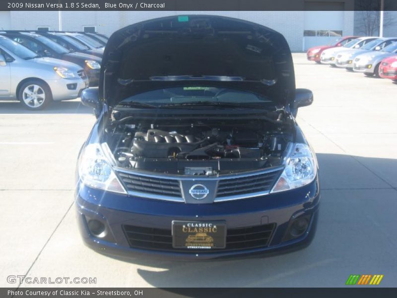 Blue Onyx / Charcoal 2009 Nissan Versa 1.8 S Sedan