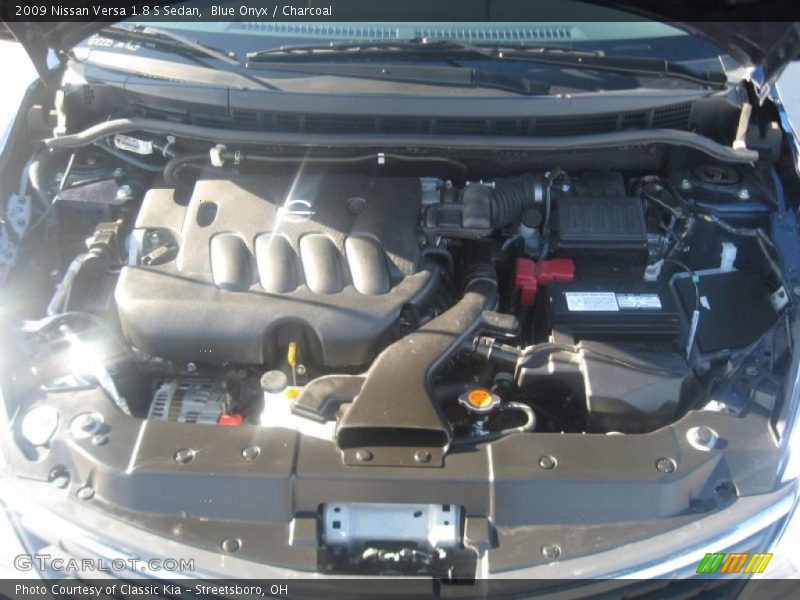 Blue Onyx / Charcoal 2009 Nissan Versa 1.8 S Sedan