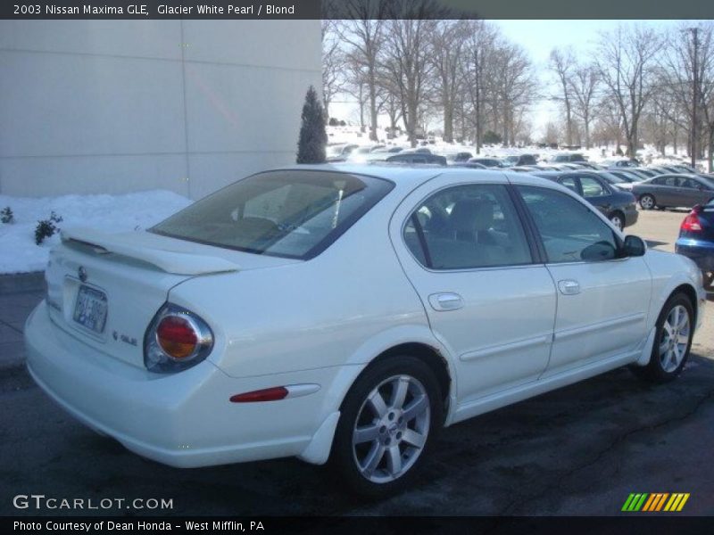 Glacier White Pearl / Blond 2003 Nissan Maxima GLE