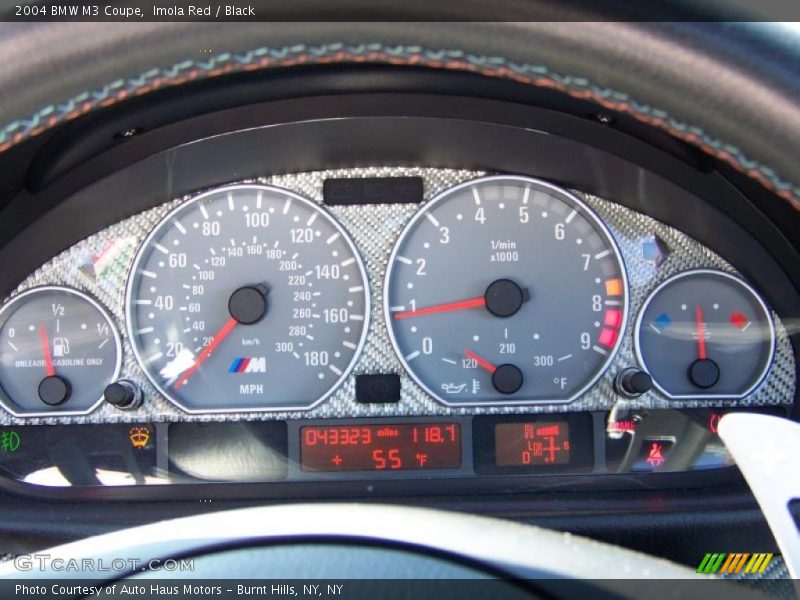 Imola Red / Black 2004 BMW M3 Coupe