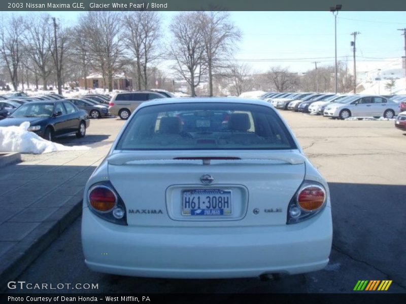 Glacier White Pearl / Blond 2003 Nissan Maxima GLE