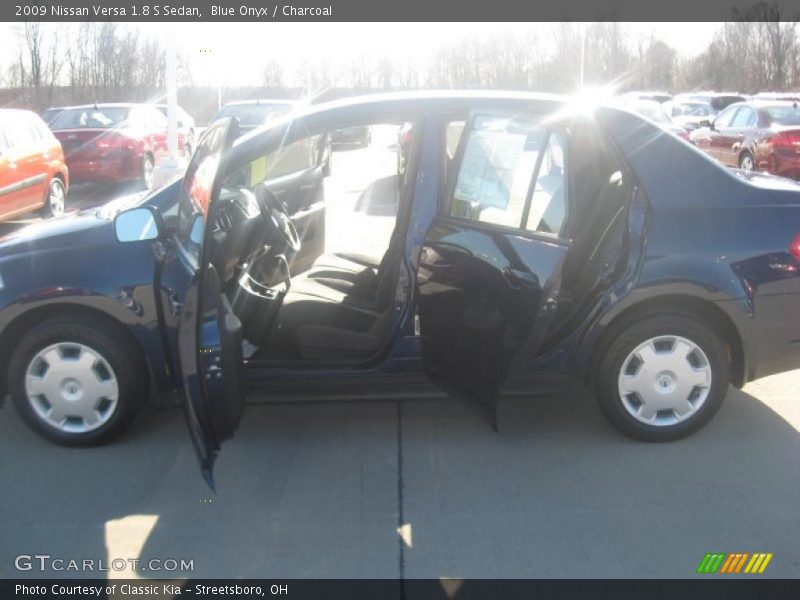 Blue Onyx / Charcoal 2009 Nissan Versa 1.8 S Sedan