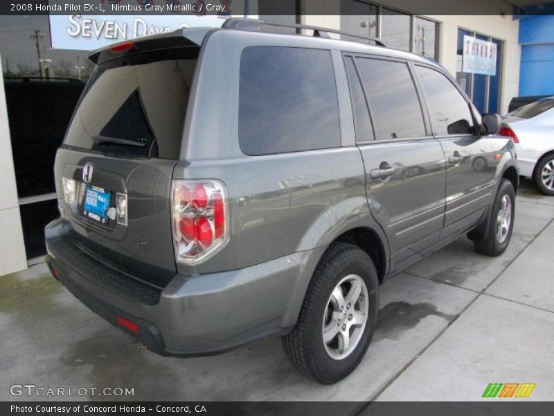 Nimbus Gray Metallic / Gray 2008 Honda Pilot EX-L