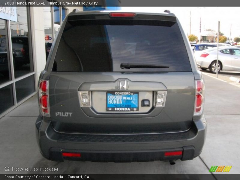 Nimbus Gray Metallic / Gray 2008 Honda Pilot EX-L