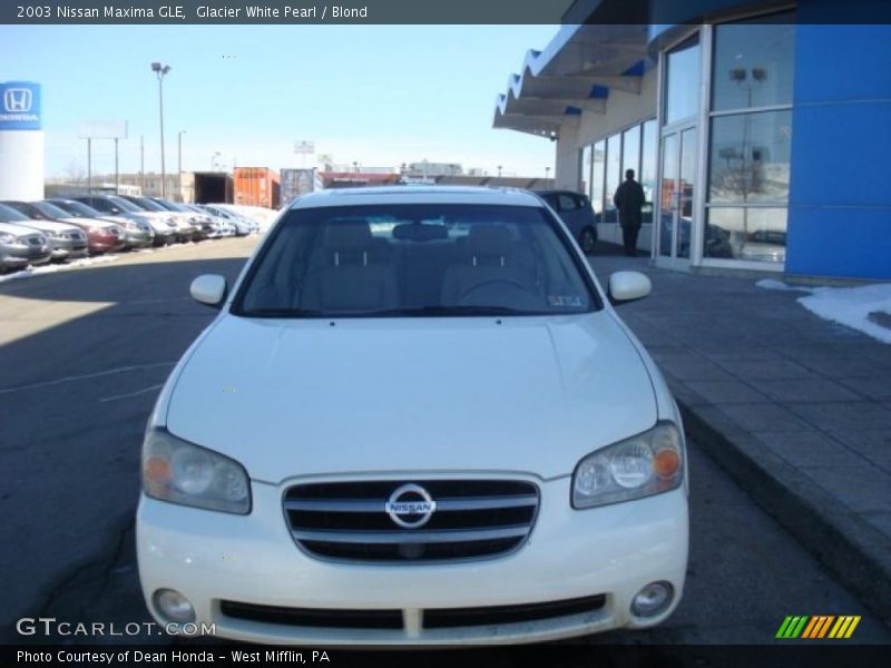 Glacier White Pearl / Blond 2003 Nissan Maxima GLE