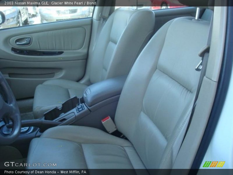 Glacier White Pearl / Blond 2003 Nissan Maxima GLE
