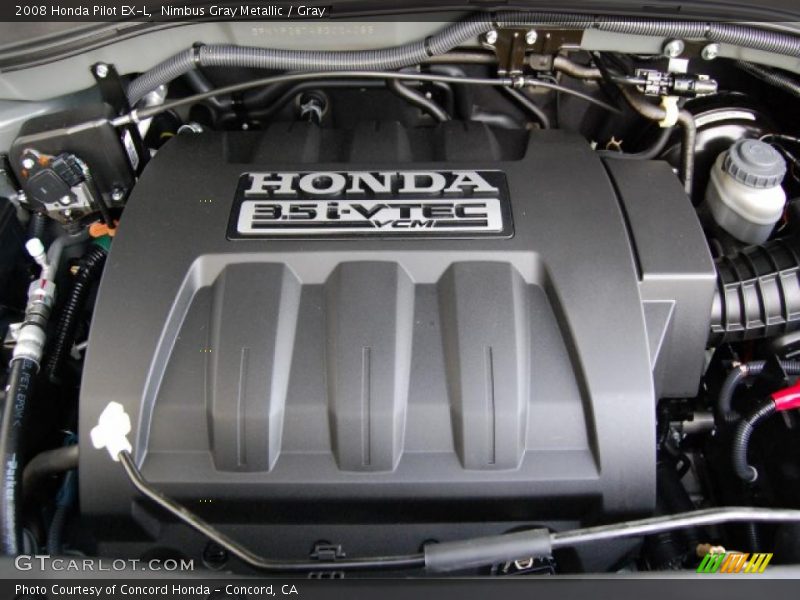 Nimbus Gray Metallic / Gray 2008 Honda Pilot EX-L