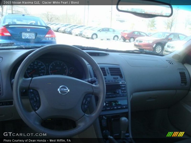 Glacier White Pearl / Blond 2003 Nissan Maxima GLE
