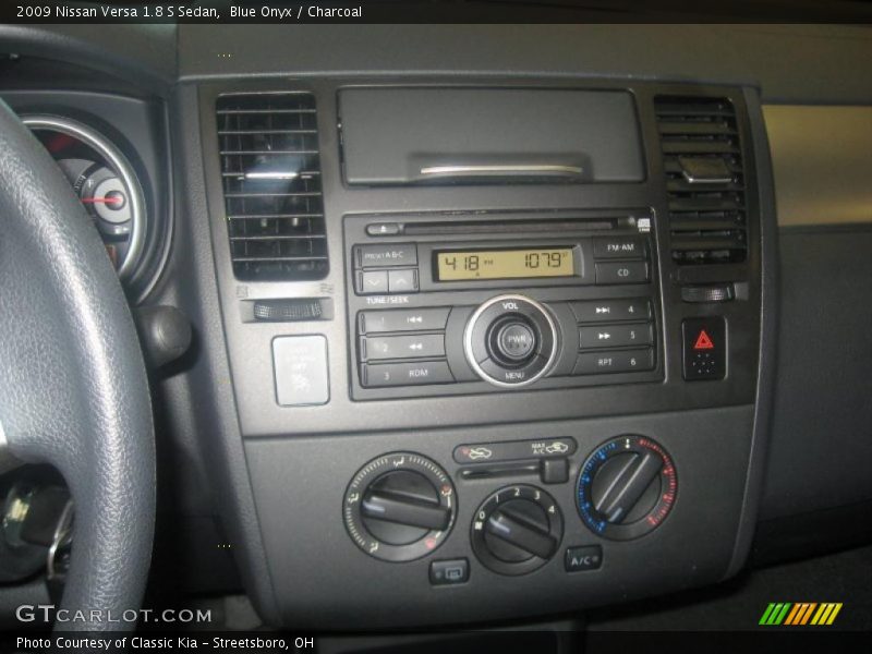 Blue Onyx / Charcoal 2009 Nissan Versa 1.8 S Sedan