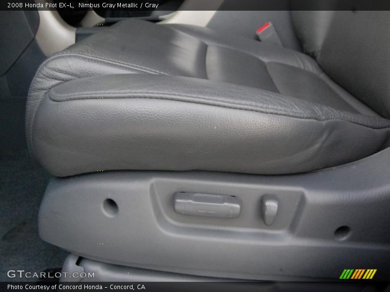 Nimbus Gray Metallic / Gray 2008 Honda Pilot EX-L