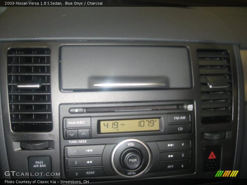 Blue Onyx / Charcoal 2009 Nissan Versa 1.8 S Sedan