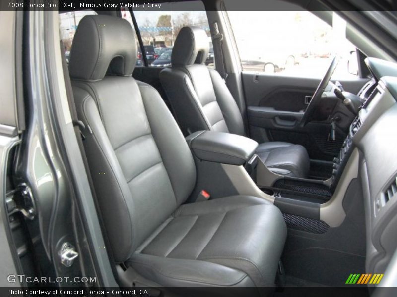 Nimbus Gray Metallic / Gray 2008 Honda Pilot EX-L