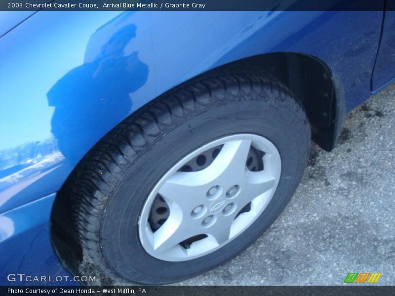 Arrival Blue Metallic / Graphite Gray 2003 Chevrolet Cavalier Coupe