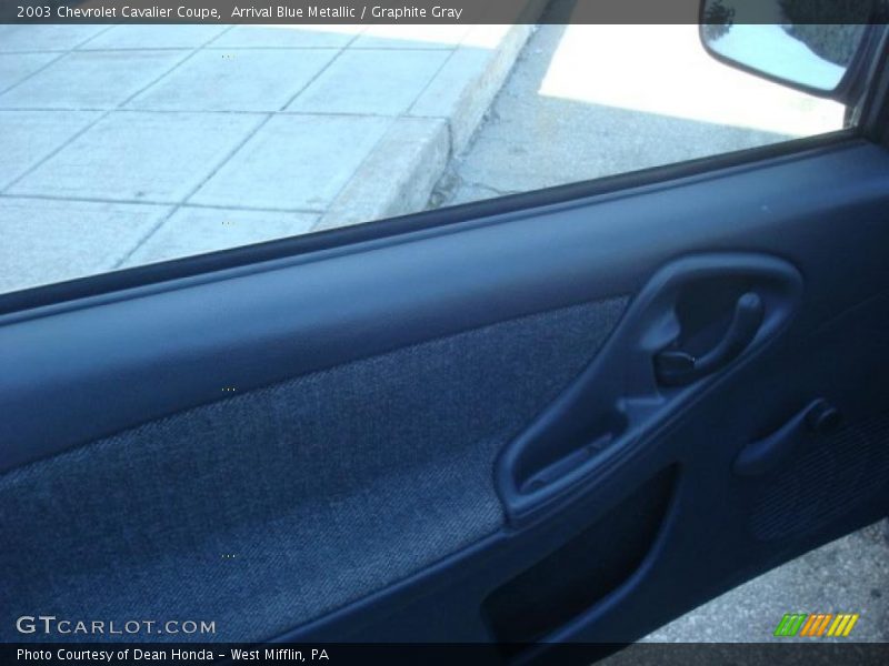 Arrival Blue Metallic / Graphite Gray 2003 Chevrolet Cavalier Coupe
