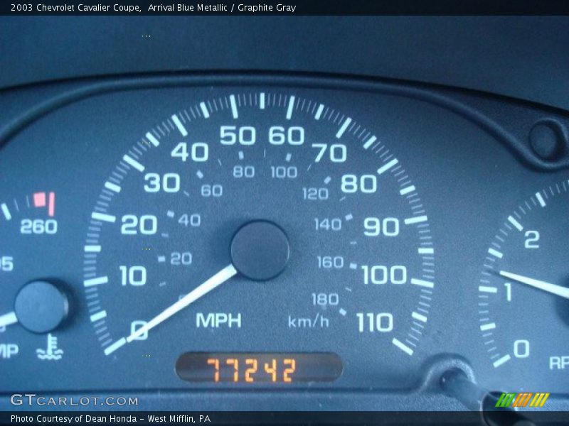 Arrival Blue Metallic / Graphite Gray 2003 Chevrolet Cavalier Coupe