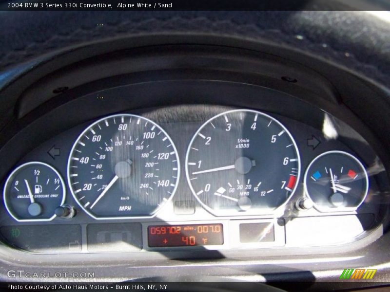 Alpine White / Sand 2004 BMW 3 Series 330i Convertible
