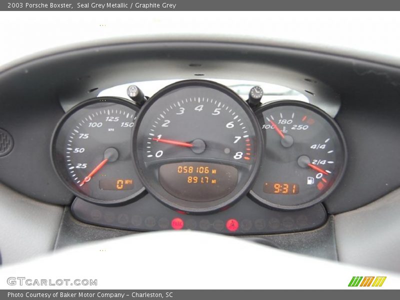 Seal Grey Metallic / Graphite Grey 2003 Porsche Boxster