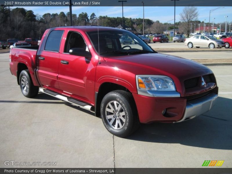 Lava Red / Slate 2007 Mitsubishi Raider SE Double Cab