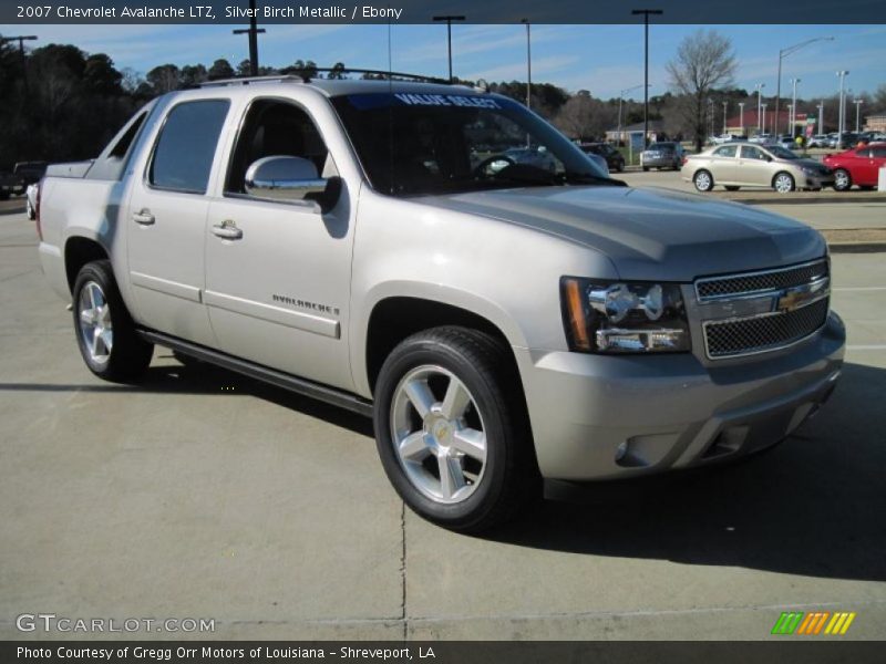 Silver Birch Metallic / Ebony 2007 Chevrolet Avalanche LTZ