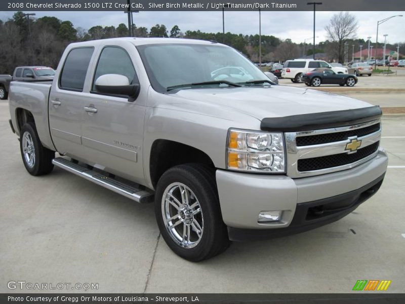 Silver Birch Metallic / Light Titanium/Dark Titanium 2008 Chevrolet Silverado 1500 LTZ Crew Cab