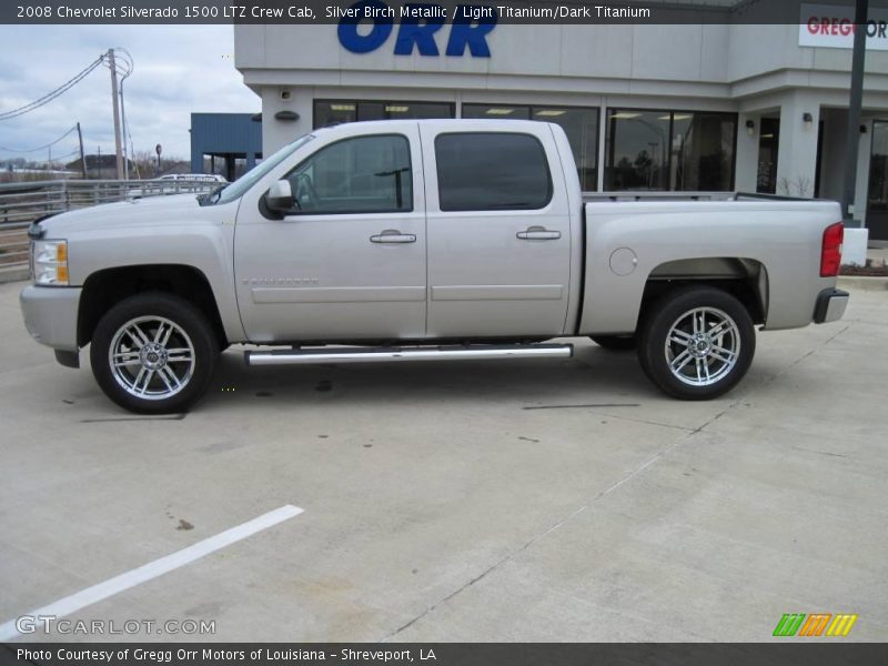 Silver Birch Metallic / Light Titanium/Dark Titanium 2008 Chevrolet Silverado 1500 LTZ Crew Cab