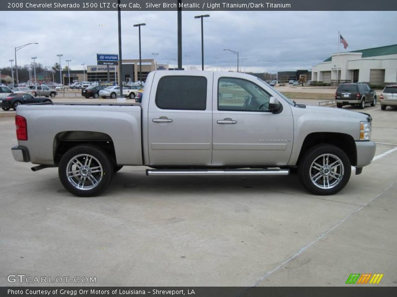 Silver Birch Metallic / Light Titanium/Dark Titanium 2008 Chevrolet Silverado 1500 LTZ Crew Cab