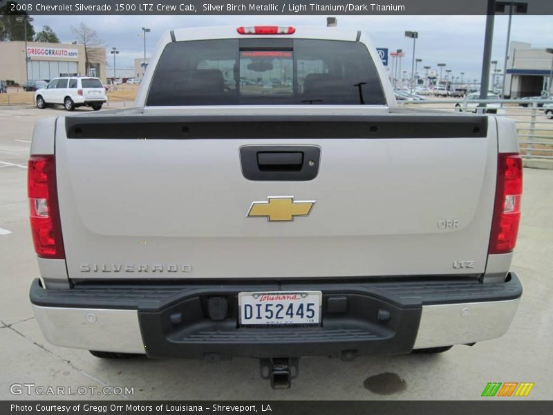 Silver Birch Metallic / Light Titanium/Dark Titanium 2008 Chevrolet Silverado 1500 LTZ Crew Cab