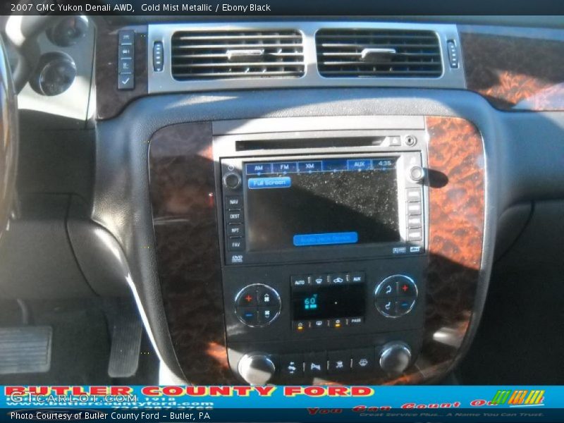 Gold Mist Metallic / Ebony Black 2007 GMC Yukon Denali AWD