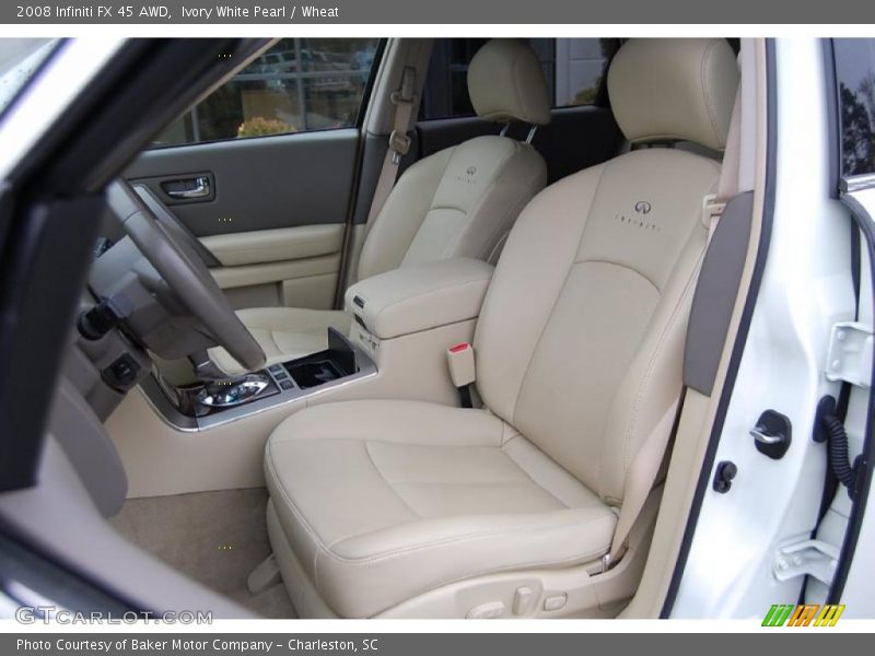 Ivory White Pearl / Wheat 2008 Infiniti FX 45 AWD