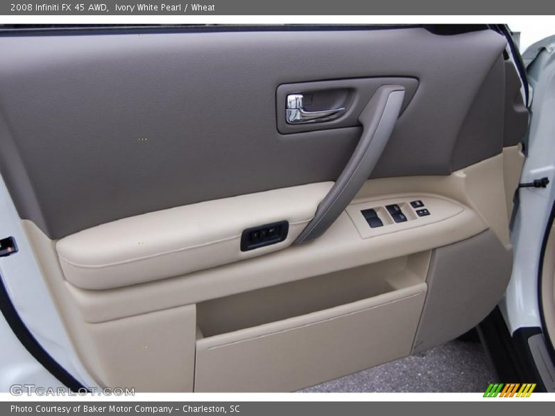 Ivory White Pearl / Wheat 2008 Infiniti FX 45 AWD