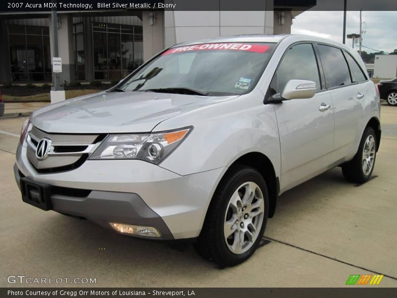 Billet Silver Metallic / Ebony 2007 Acura MDX Technology