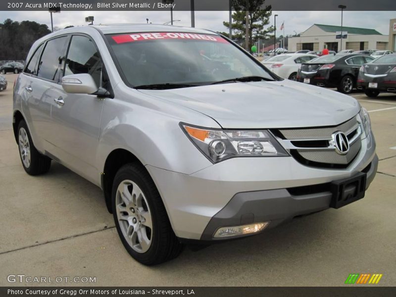 Billet Silver Metallic / Ebony 2007 Acura MDX Technology