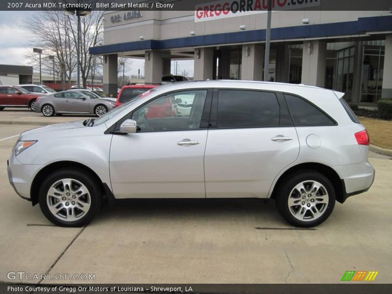 Billet Silver Metallic / Ebony 2007 Acura MDX Technology