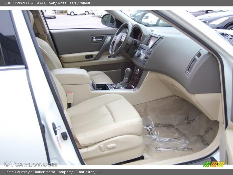 Ivory White Pearl / Wheat 2008 Infiniti FX 45 AWD