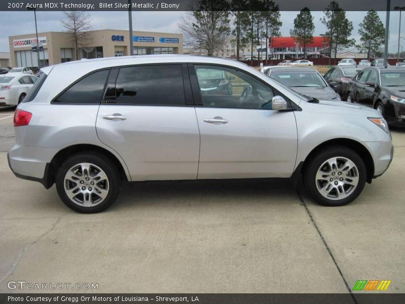 Billet Silver Metallic / Ebony 2007 Acura MDX Technology