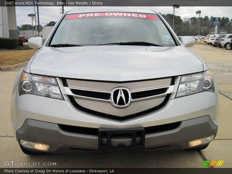 Billet Silver Metallic / Ebony 2007 Acura MDX Technology