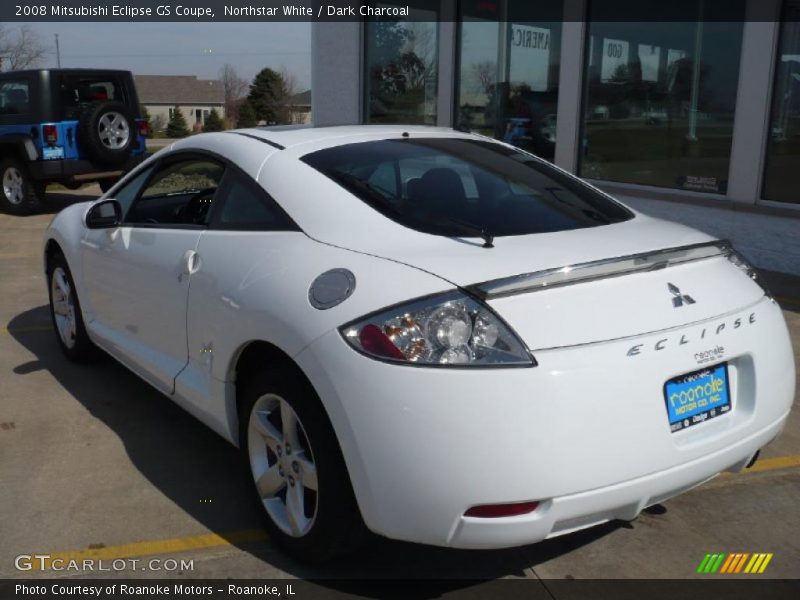 Northstar White / Dark Charcoal 2008 Mitsubishi Eclipse GS Coupe