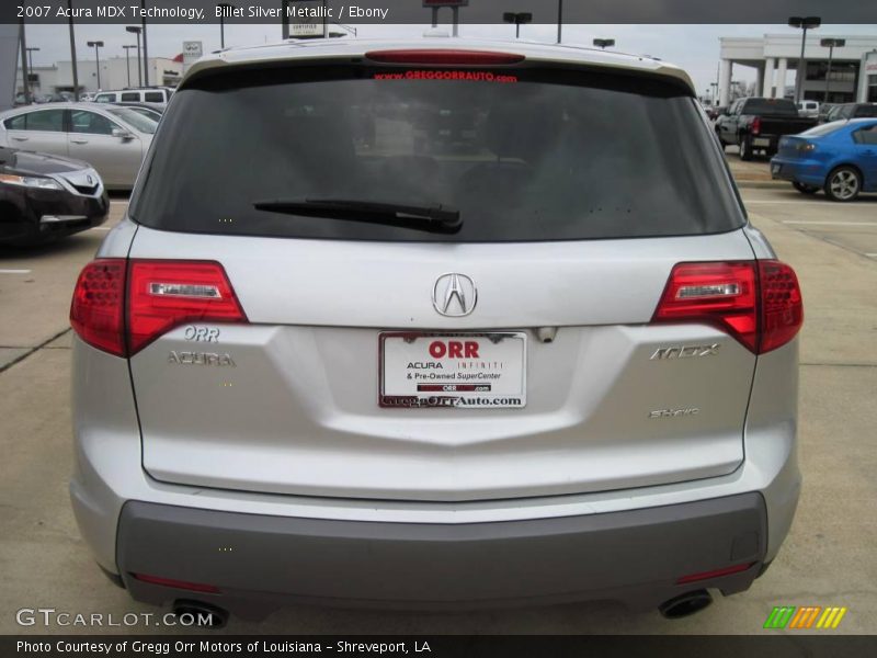 Billet Silver Metallic / Ebony 2007 Acura MDX Technology