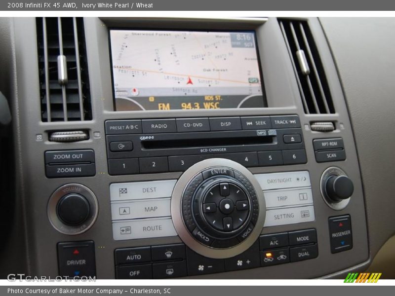 Ivory White Pearl / Wheat 2008 Infiniti FX 45 AWD
