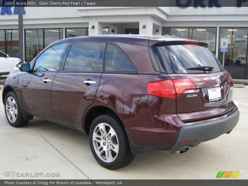 Dark Cherry Red Pearl / Taupe 2007 Acura MDX