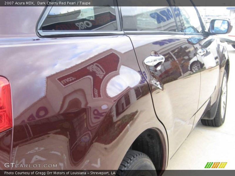 Dark Cherry Red Pearl / Taupe 2007 Acura MDX