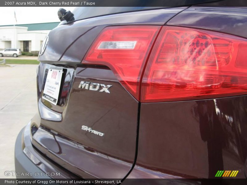 Dark Cherry Red Pearl / Taupe 2007 Acura MDX