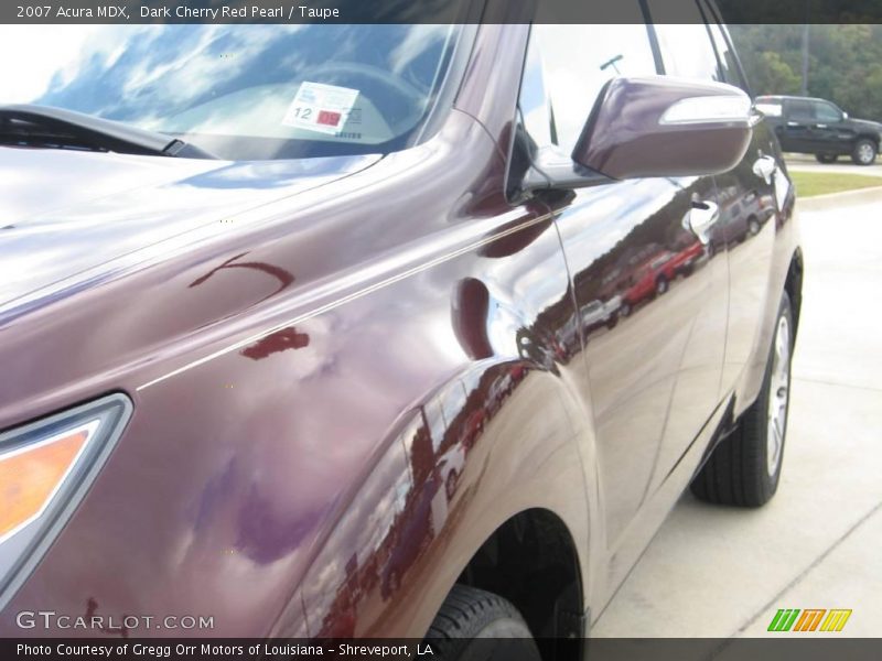 Dark Cherry Red Pearl / Taupe 2007 Acura MDX