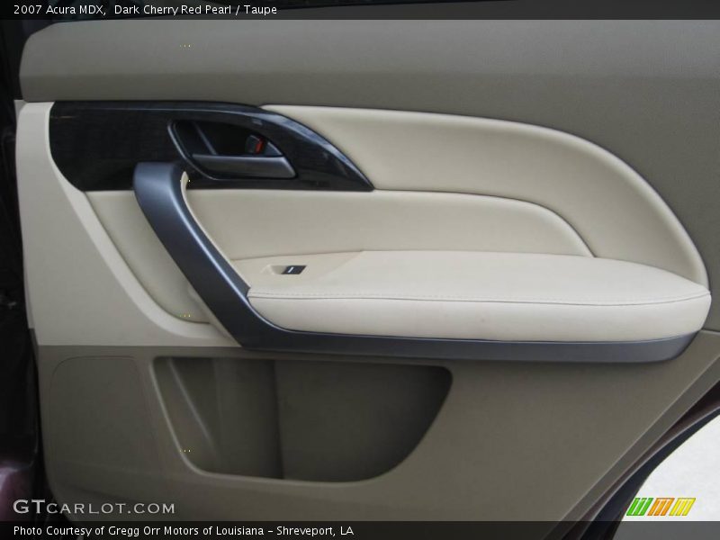 Dark Cherry Red Pearl / Taupe 2007 Acura MDX