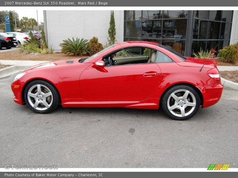 Mars Red / Beige 2007 Mercedes-Benz SLK 350 Roadster