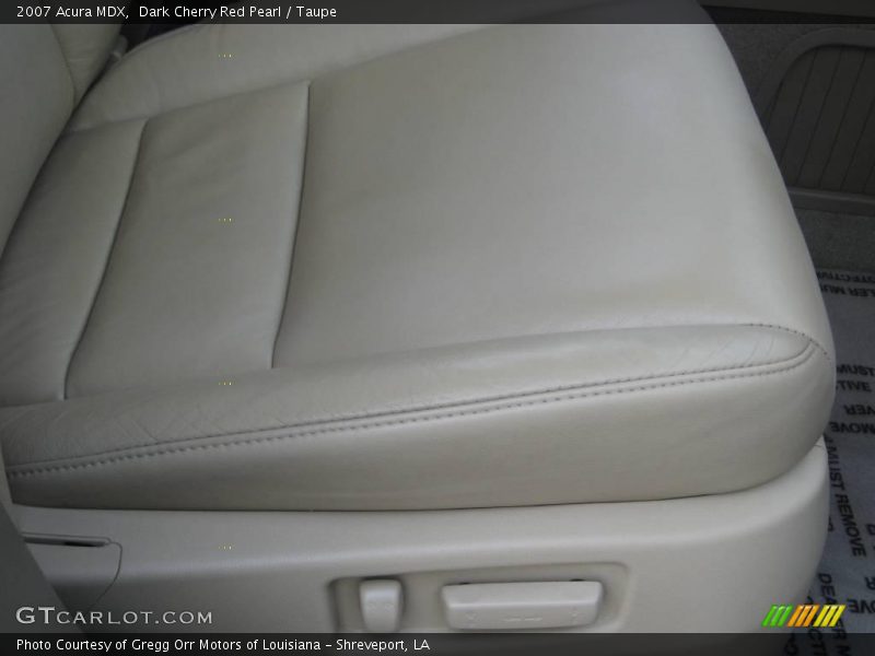 Dark Cherry Red Pearl / Taupe 2007 Acura MDX