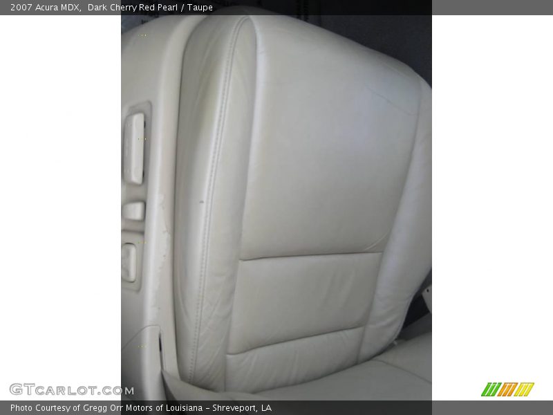 Dark Cherry Red Pearl / Taupe 2007 Acura MDX