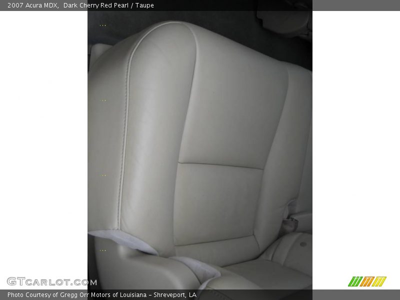 Dark Cherry Red Pearl / Taupe 2007 Acura MDX
