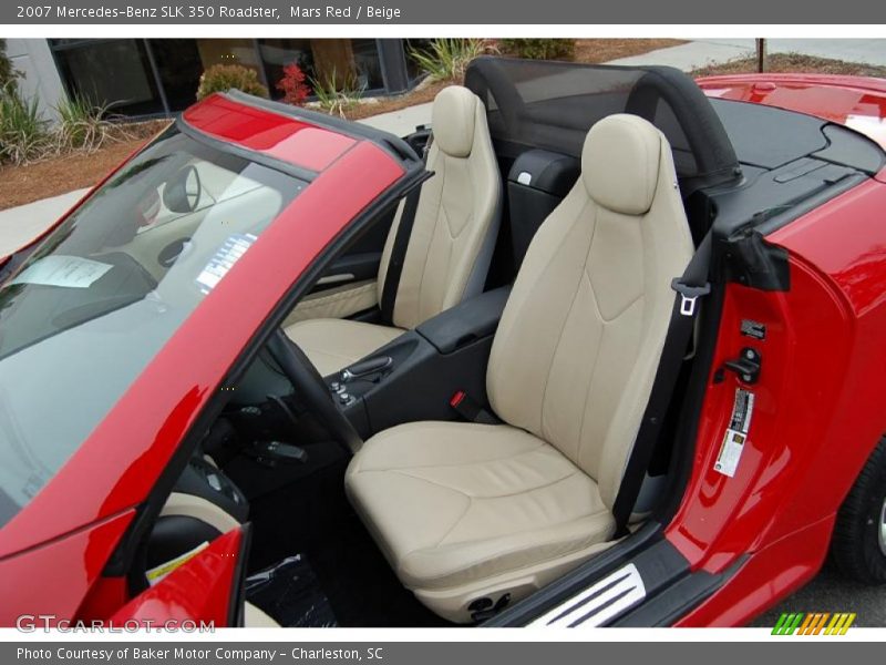 Mars Red / Beige 2007 Mercedes-Benz SLK 350 Roadster