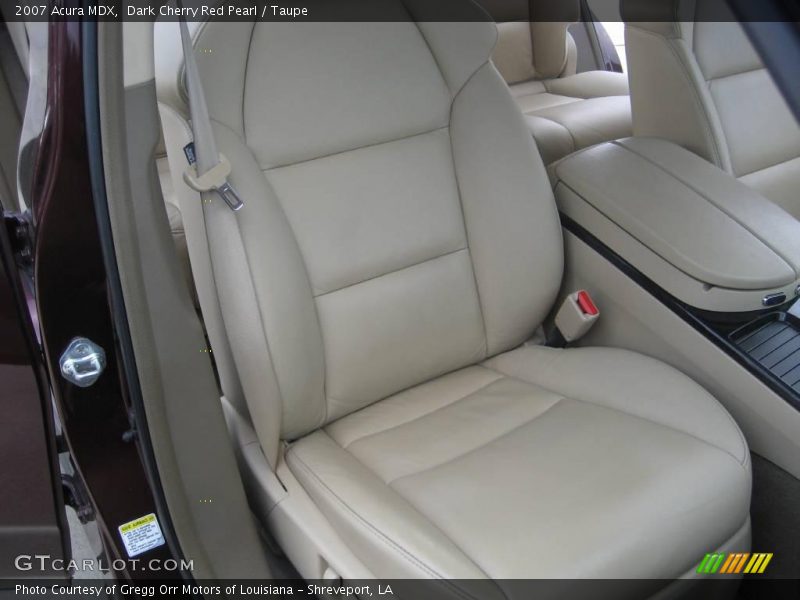 Dark Cherry Red Pearl / Taupe 2007 Acura MDX